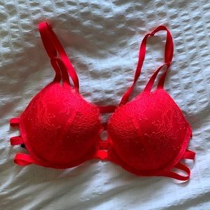 Vintage Victoria’s Secret Red Lace Bra Push Up